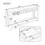 Console / canapé avec tiroirs de rangement et tablette inférieure pour le vestibule (brun clair)-113795536