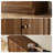 Set Of 3 Sideboard Cabinets With Doors, Walnut-599765567