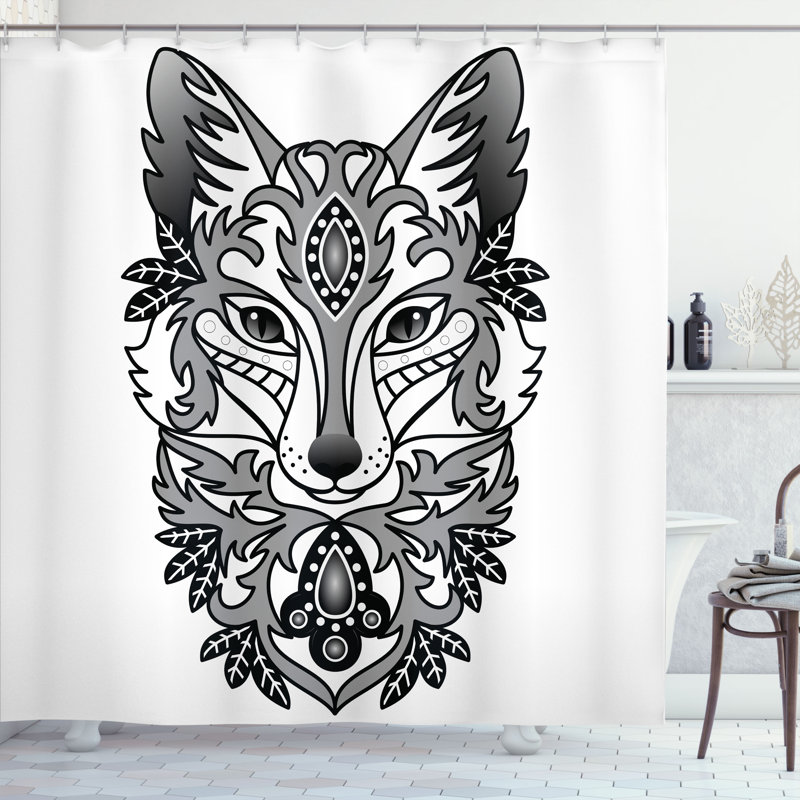 Shower Curtain with Hooks Included