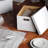 Basic Storage File Boxes With Lid And Handle, Legal/Letter Size, Basic, 20-Pack, White, 16.2"L X 12.5"W X 10.5"H