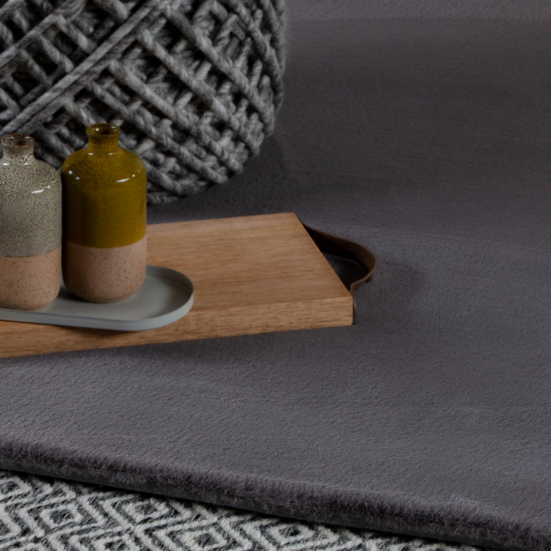 Brijshwaer Solid Colour Hand Woven Area Rug, Rectangle 160 x 230cm