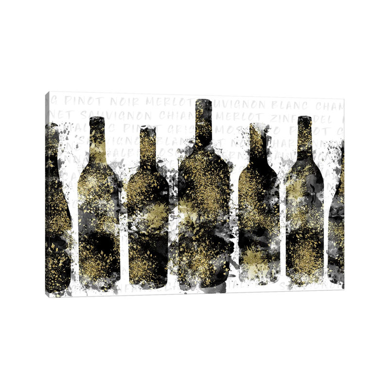 Wine Selection by Natalie Carpentieri - Print on Canvas, 30.48 cm H x 45.72 cm W, Wrapped Canvas