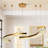 Jonikka Dimmable LED Modern Linear Chandelier