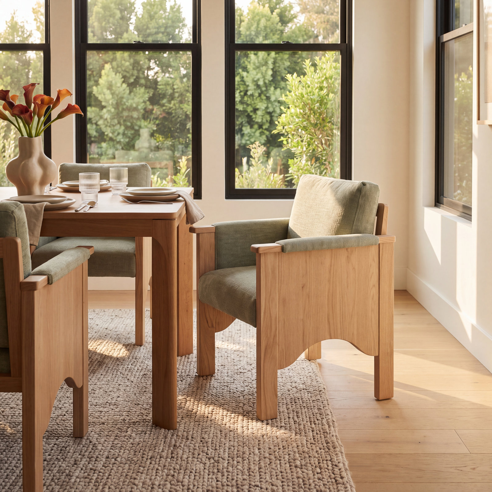 Loralee Dining Chair, Green