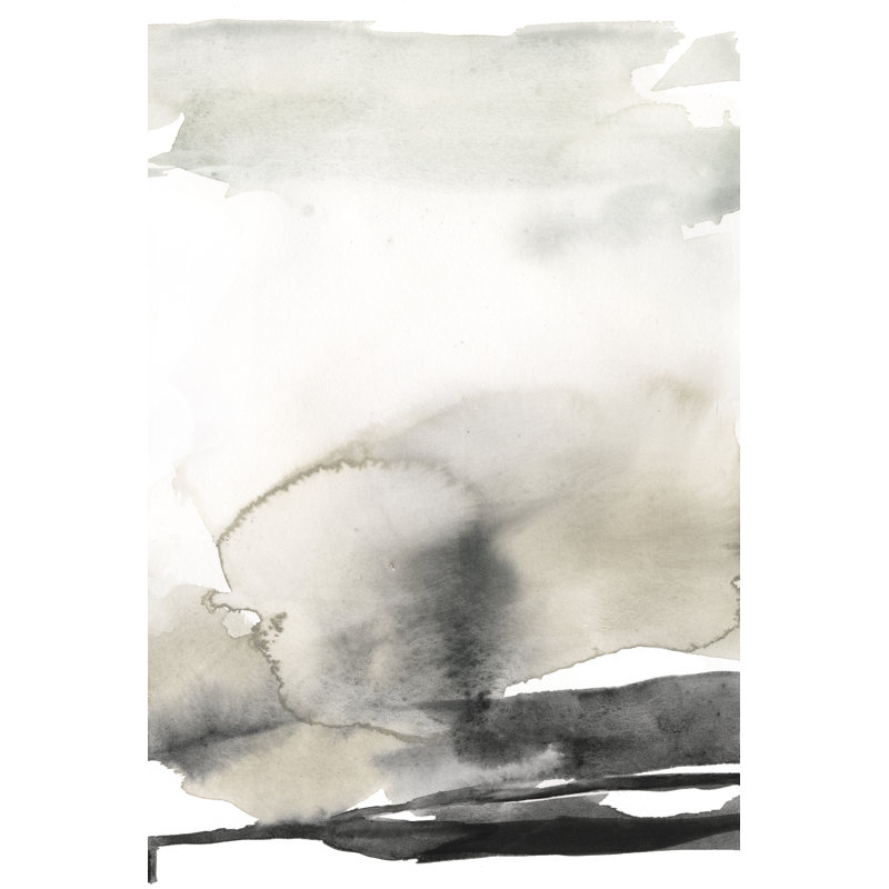 Ebony Horizon Triptych III by Jennifer Goldberger - Wrapped Canvas Painting, 30cm H x 20cm W, Wrapped Canvas
