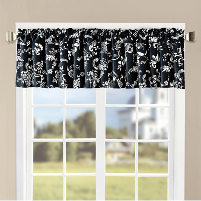 La Boheme Floral Tailored 60.00'' Window Valance