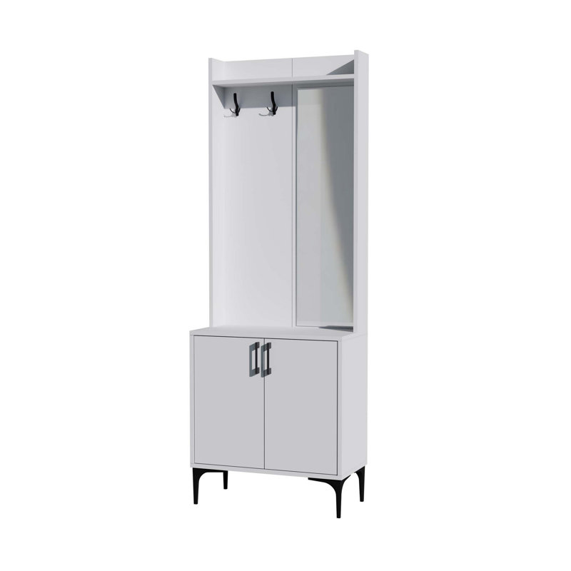 Kaleva Hall Tree 70cm Wide, White