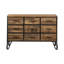 Buffet décoratif rétro en bois de noyer massif