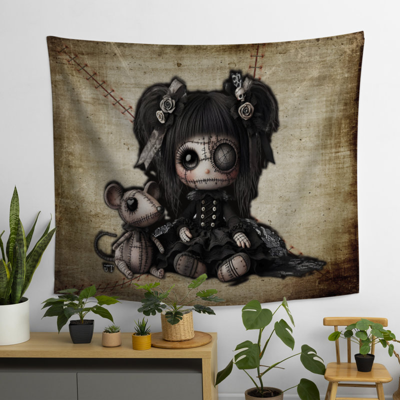 Tapisserie kaki Little Friends, H 60 po x l 80 po