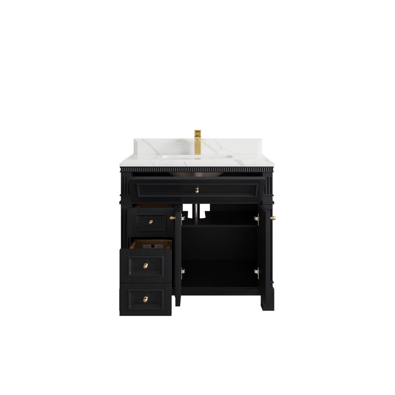 Gallipolis X P 22 po Meuble-lavabo de salle de bain D, Calacatta Laza