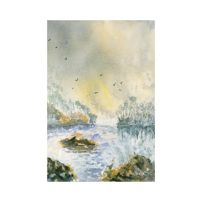 Rain Threatens by Liz Covington - Gallery-Wrapped Canvas Giclée on Canvas, Wrapped Canvas, 20.32 cm H x 30.48 cm W