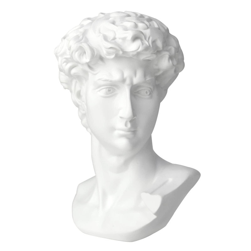 11In Greek Statue Of David, Classic Roman Bust Greek Mythology Sculpture For Home Decor