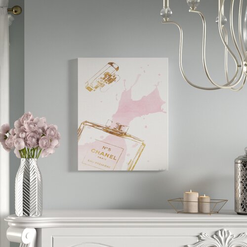 House of Hampton® Perfume Bottle Splash by Amanda Greenwood Print ...