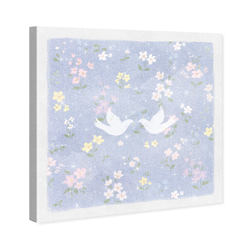 Love Doves Print by Oliver Gal, 12"H x 12"W, Gallery Wrapped