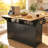 55.7'' Multifunctional Kitchen Island with Dual Drop Leaf, Power Outlet, and Ample Storage for Dining, Cooking, or Work-18256218