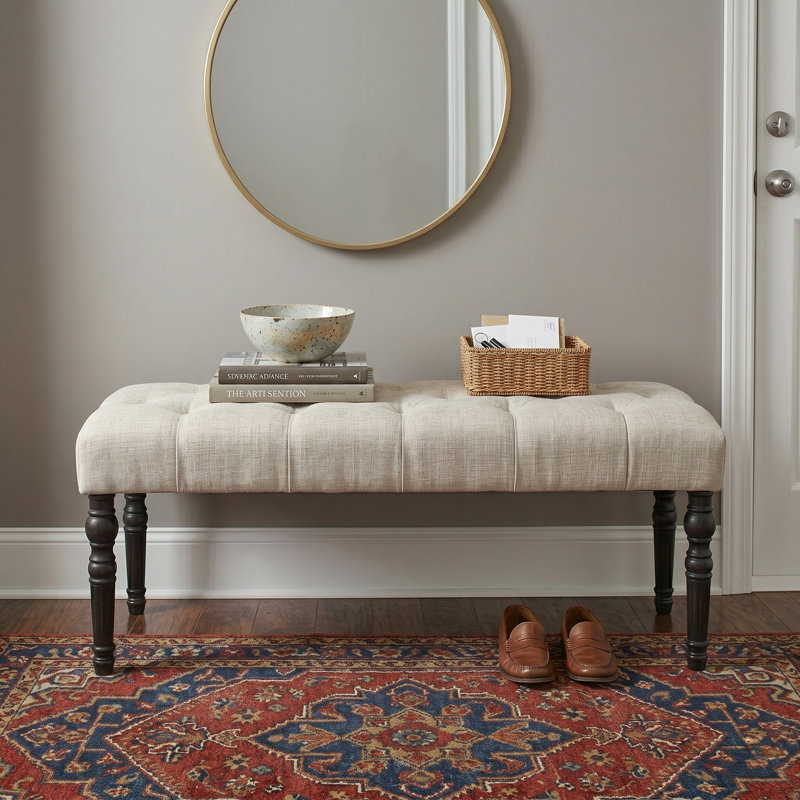 Banc rembourré Brookwood, Brun clair