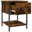 Lympsham 34cm W Iron Bedside Table-561615475