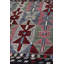 Tapis unique rouge / bleu / ivoire / rose 5 pi 1 po x 5 pi 8 po Jijim