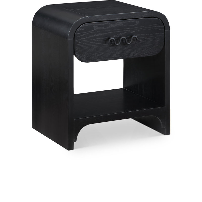 Table de chevet Hayes Huriye, Noir