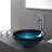 Ladon Glass Circular Vessel Bathroom Sink