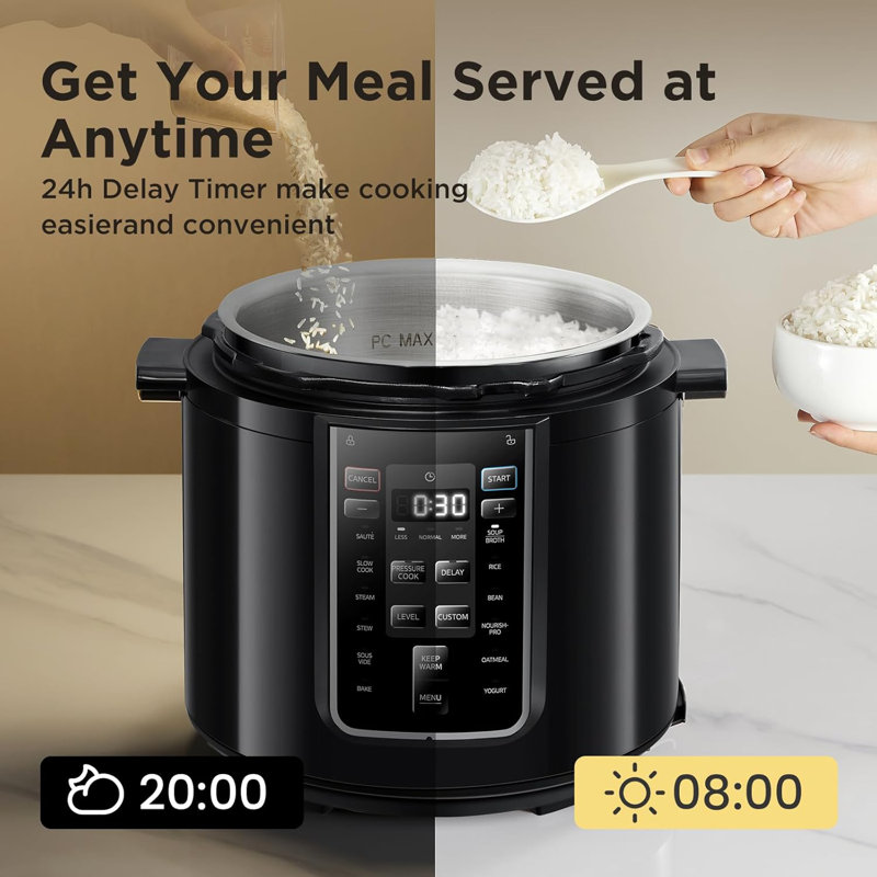 Comfee 6L Smart Pressure Cooker - 9 Cooking Functions
