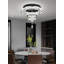 Moderne lustre en cristal moderne Dia 24 "lustre plafonnier encastré pour chambre à coucher, salon, salle à manger, couloir 
