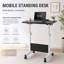 Bureau debout à hauteur ajustable sur roulettes, table d'ordinateur portable pliable pour bureau de chambre à coucher-133475688