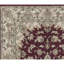 Wool Oriental Area Rug in Wine/Ivory