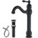 Single Hole Single Handle Bathroom Vessel Sink Faucet With 360° Swivel Spout and Pop-Up Drain