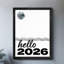 Art encadré noir, bonne année, bonjour 2026, impressions murales de style rétro-294683028