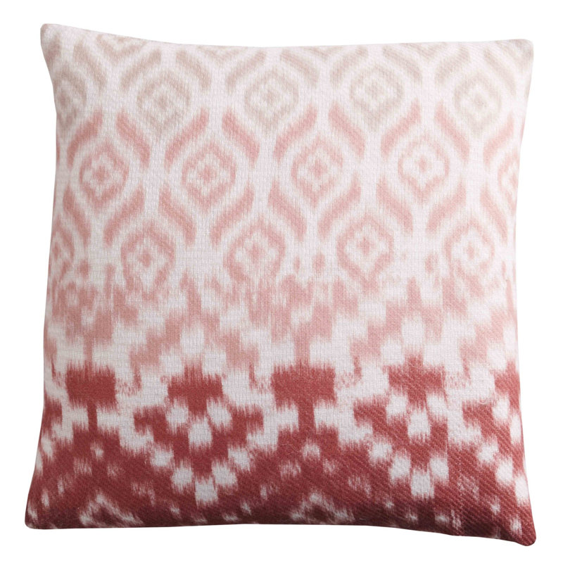 Sakari Geometric Square Cushion Cover, Terracotta