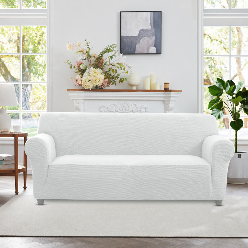 LUXURY NEW SPANDEX WATERPROOF SOFA COVER 3 SEATER, Silver