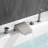 1 Handle Bathroom Waterfall Faucet with Diverter-110801579