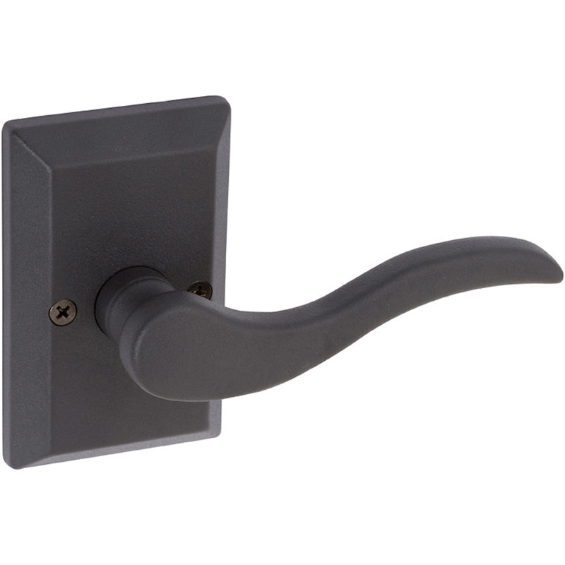 Sandcast Collection Single Dummy Door Lever, Right, Aged Bronze