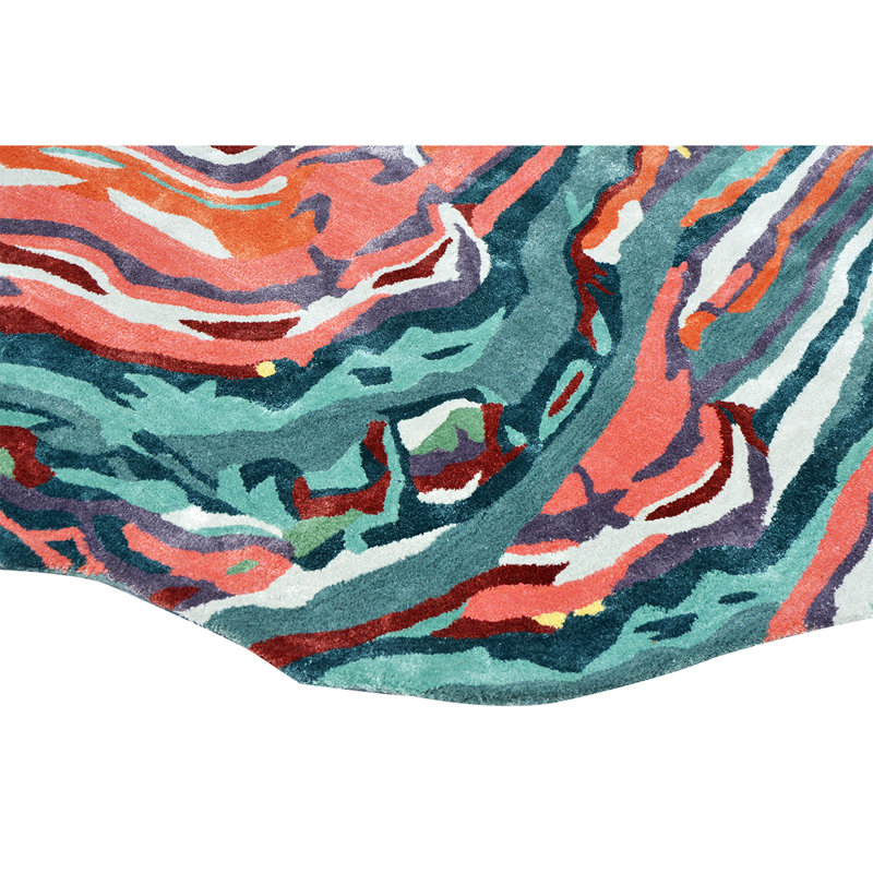 Abstract Area Rug, Novelty 6' x 9'