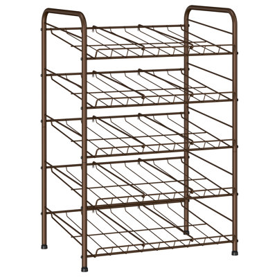 5 - Tier Can Rack Brown
