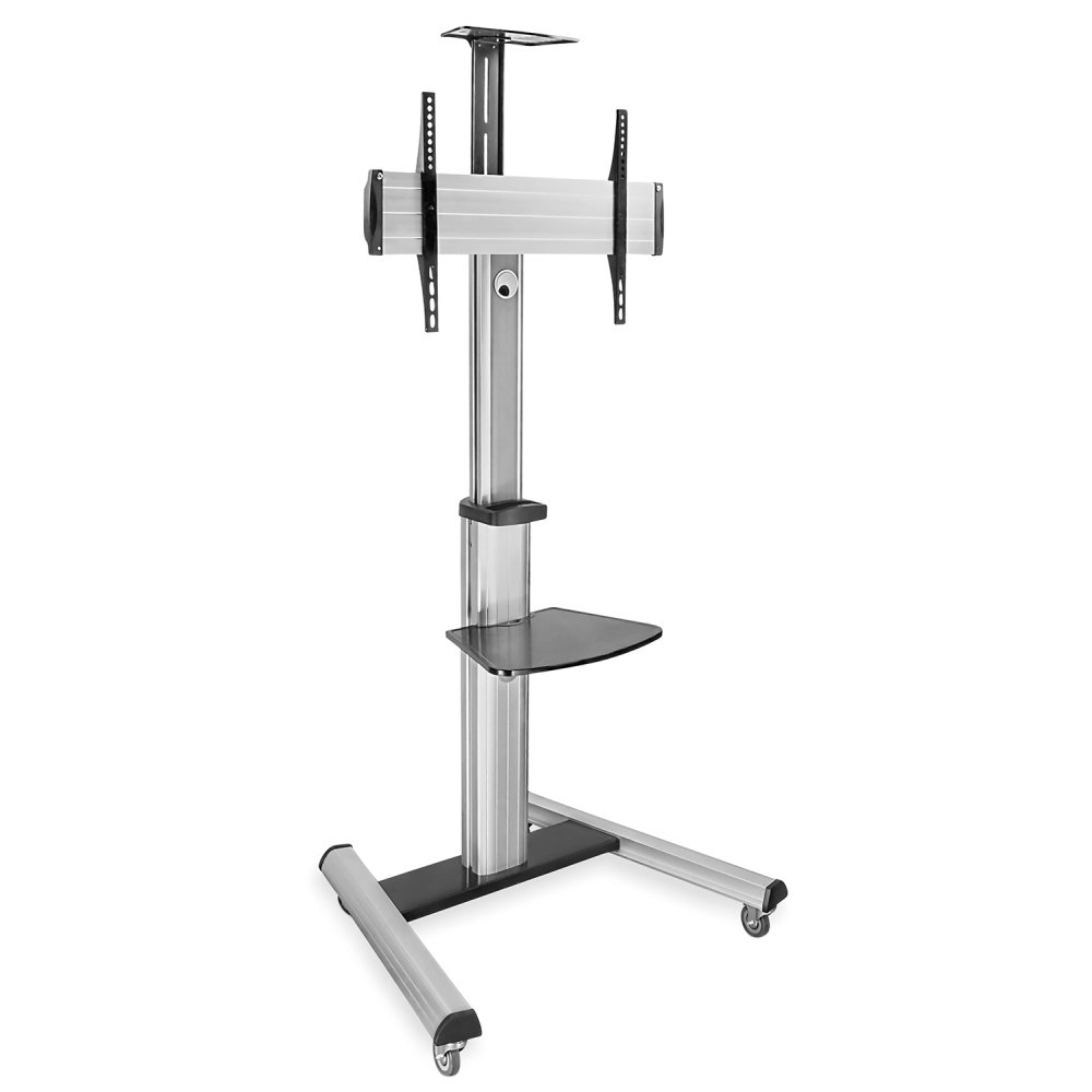 Mount-It Mobile TV Stand for Flat Screen TVs | Height Adjustable Rolling TV Cart for 32 - 70 in. Mount-it