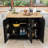 Mid-Century Modern Rolling Kitchen Island with Adjustable Storage-1251378927