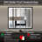 Bathroom Vanity Mirror Framed Led Bathroom Mirror Rectangle Lighted Wall Mounted Mirror Anti-Fog Dimmable 3 Frontlit (Horizontal/Vertical)-915069757-915069756