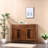 Solid Old Elm Wood  Console Cabinet