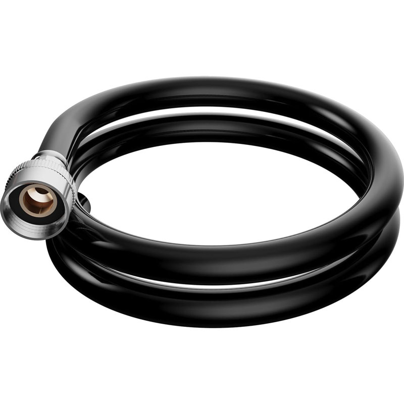 Tuyau de drainage du déshumidificateur hOmeLabs, raccord de ¾ pouce, 5 pi, 5 pieds, PVC flexible, noir