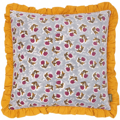 Kemble Cushion Cover Floral Square Throw Pillow Cover