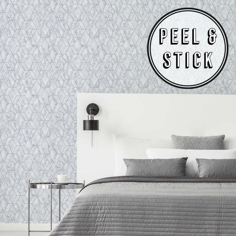 Transform Geometric Vinyl Peel & Stick Wallpaper Roll