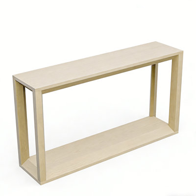 Modern Style Rectangular Console Table with Ample Storage for Entryway & Living Room