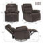 Fauteuil inclinable et pivotant compact pour les petits espaces, idéal pour les adultes, confortable et peu encombrant