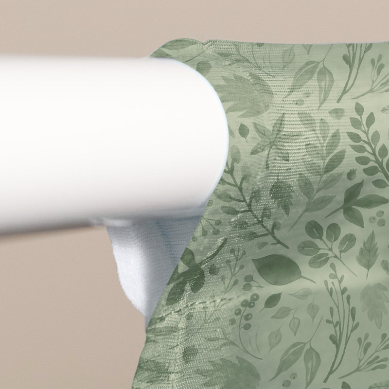 Sheer Curtain Single Panel, Green