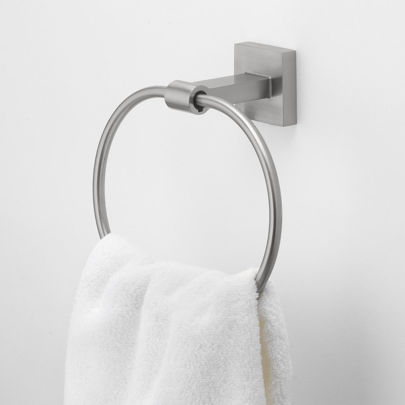 Avalon Towel Ring Hardware Accessory, Satin Nickel
