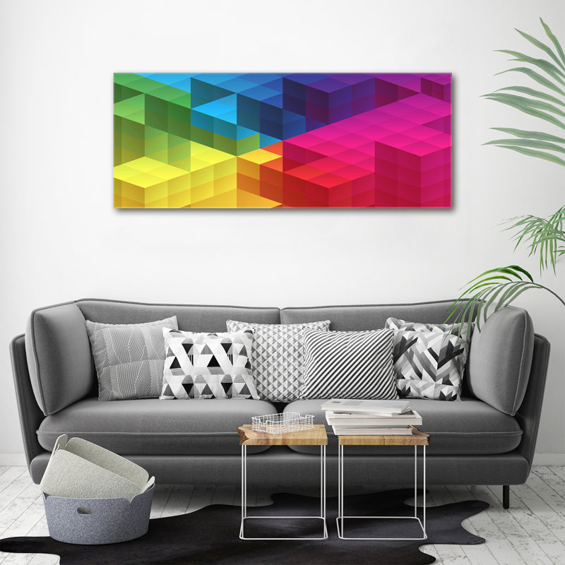 Geometric Background - Wrapped Canvas Print