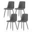 50cm H Velvet Upholstered Metal Side Chair-272616798