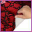 Tapis de bain fleurs rouges décor art déco-2049319596